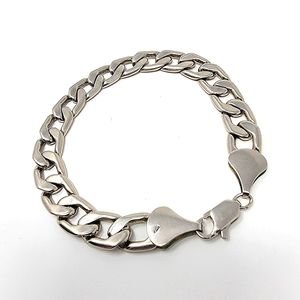 .925 Sterling Silver Chain Link Bracelet, Thick